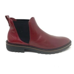 ECCO Incise Tailored Chelsea Boot Syrah Leather, excellent like new 38, 7.5